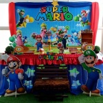 Decorao Super Mario 
Detalhe de tecido no painel