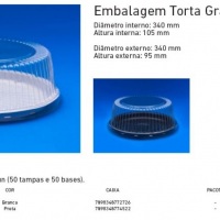 Z-60M Embal. Torta Grande Mdia Cristal
          (BASE - branca ou preta)