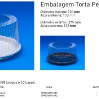 Z-50A Embal. Torta Peq. Alta Cristal
          (BASE - branca ou preta)